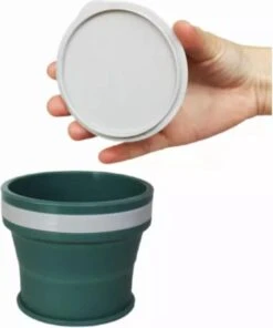HK-Goodies - Opvouwbare Beker - Koffiebeker To Go- Herbruikbaar - Wasbaar - 170 ML - Beker To Go - Groen -Beste Bestek Winkel 1002x1200 3