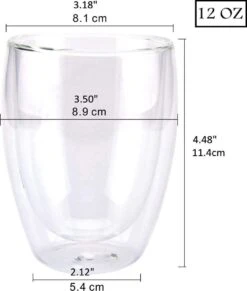 Glasrijk® Theeglazen - Dubbelwandige Glazen - 350 Ml - 6 Stuks - Koffieglazen - Theeglas - Cappuccino Glazen - Latte Macchiato Glazen -Beste Bestek Winkel 1018x1200 4