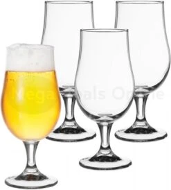 Merkloos Bierglas - 37cl - Set 4 Stuks -Beste Bestek Winkel 1083x1200
