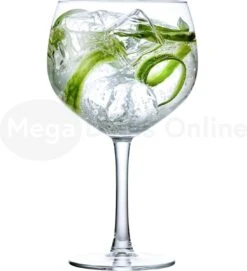 Merkloos 4x PREMIUM Gin & Tonic Glazen - Gin Tonic Glazenset - Cocktailglas - Gin Tonic Cocktailglazen - Cocktailset