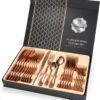 24-delig Luxe Roségoudkleurig Bestekset - RVS - Voor 6 Personen - Familie-set - Elegant Design
