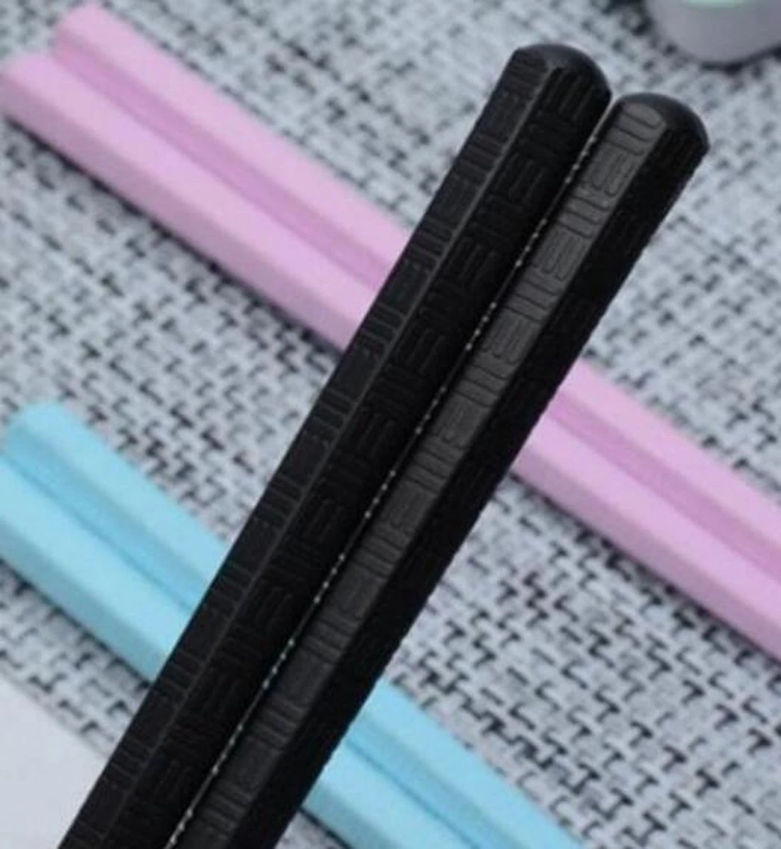 4 Setjes Luxe Zwarte Sushi Eetstokjes 8 4 Setjes Luxe Zwarte Sushi Eetstokjes - Afbeelding 7