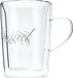 Riviera Maison Dubbelwandig Theeglas, Koffieglas Met Tekst - C'est Chaud Mug - Transparant - Glas 270 Ml - 1 Stuk -Beste Bestek Winkel 1129x1200 2