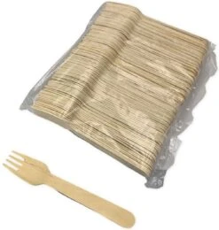 Pomebio Houten Wegwerp Bestek - Vork - 100 Stuks - FSC Hout - 165mm - Wegwerp Vork - Houten Vork - FSC-Gecertificeerde Houten Vork - Duurzaam Vork - Wegwerp Bestek -Beste Bestek Winkel 1140x1200 2