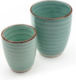 Koffiekopjes - Ocean Blue - Koffiebeker - Unieke Kleuren - Blauw - Set Van 12 Kopjes (ook Los Verkrijgbaar) - 160ML En 340ML - Porselein - Hip En Trendy -Beste Bestek Winkel 1142x1200 5