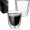 Dubbelwandige Theeglazen Koffieglazen - Cappuccino Glazen - Warme En Koude Dranken Mokken Dubbelwandig - 250 ML - Set Van 2 - VDN -Beste Bestek Winkel 1159x1200 1