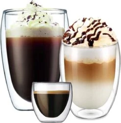 Krumble Dubbelwandig Espressoglas - Set Van 2 - Koffie Glas - Espresso Kop - Koffie Kopjes - Koffie Beker - 80 Ml -Beste Bestek Winkel 1170x1200