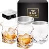 BarDeluxe® Whiskey Glazen - Whiskey Set - 4 Stuks - Whiskeyglazen - Whiskey Cadeauset - Handgemaakt - 100% Kristal - Whiskey Gift Set - Inclusief Unieke IJsblokjesvorm & Luxe Bewaardoos -Beste Bestek Winkel 1179x1200 5