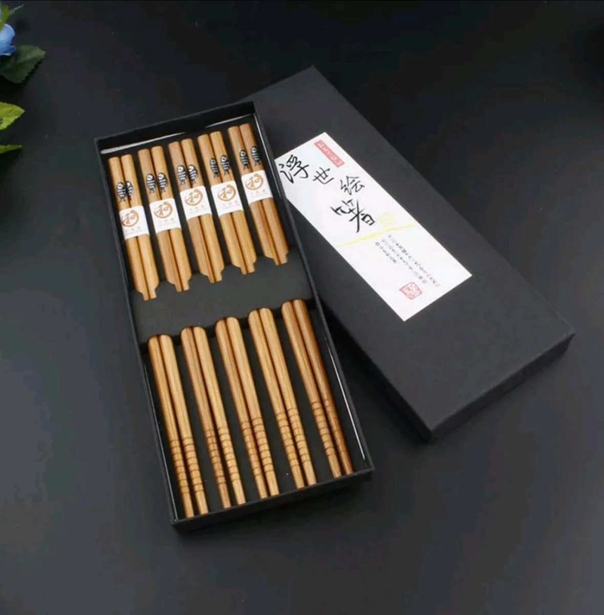 Chopsticks - Bamboe - 5 Paar - Sushi - Giftset 3 Chopsticks - Bamboe - 5 Paar - Sushi - Giftset
