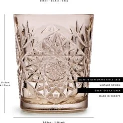 Libbey Drinkglas Hobstar Tender Taupe – 355 Ml/ 35,5 Cl - 6 Stuks - Vintage Design - Vaatwasserbestendig - Hoge Kwaliteit -Beste Bestek Winkel 1194x1200