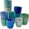 Koffiekopjes - Ocean Blue - Koffiebeker - Unieke Kleuren - Blauw - Set Van 12 Kopjes (ook Los Verkrijgbaar) - 160ML En 340ML - Porselein - Hip En Trendy -Beste Bestek Winkel 1196x1200 12