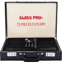 Swiss Pro+ Bestekset In Koffer-72 Delig-12 Persoons-Zwitsers Kwaliteit-Complete Set-100% Roestvrijstaal- Zwart 30 Swiss Pro+ Bestekset In Koffer-72 Delig-12 Persoons-Zwitsers Kwaliteit-Complete Set-100% Roestvrijstaal- Zwart -Beste Bestek Winkel 1198x1200 6