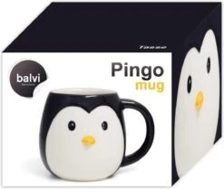 Balvi Drinkbeker Penguin Pingo Zwart Keramiek -Beste Bestek Winkel 1200x1016