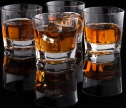 VDN Donella Whiskey Glazen Set Handgeblazen - 4 Whiskeyglazen – Tumbler - Loodvrij Kristal Glas -Beste Bestek Winkel 1200x1029