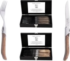 Laguiole Style De Vie Vorken Luxury Line - 6-delig - Olijfhout -Beste Bestek Winkel 1200x1040