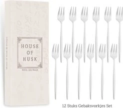 House Of Husk® Zilveren Gebaksvorkjes - Dessertvorken - Taartvorkjes - Cocktailvorken - Klein Vorkjes - 12 Stuks - RVS - 14cm -Beste Bestek Winkel 1200x1048 2