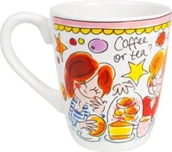 Blond Amsterdam Even Bijkletsen Mok 350 Ml - Roze Rand -Beste Bestek Winkel 1200x1064 3