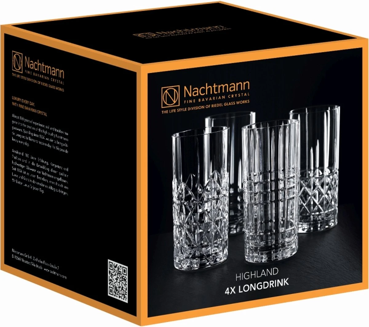 Nachtmann Highland Longdrinkglas 445 Ml, Set à 4 Stuks 5 Nachtmann Highland Longdrinkglas 445 Ml, Set à 4 Stuks - Afbeelding 3