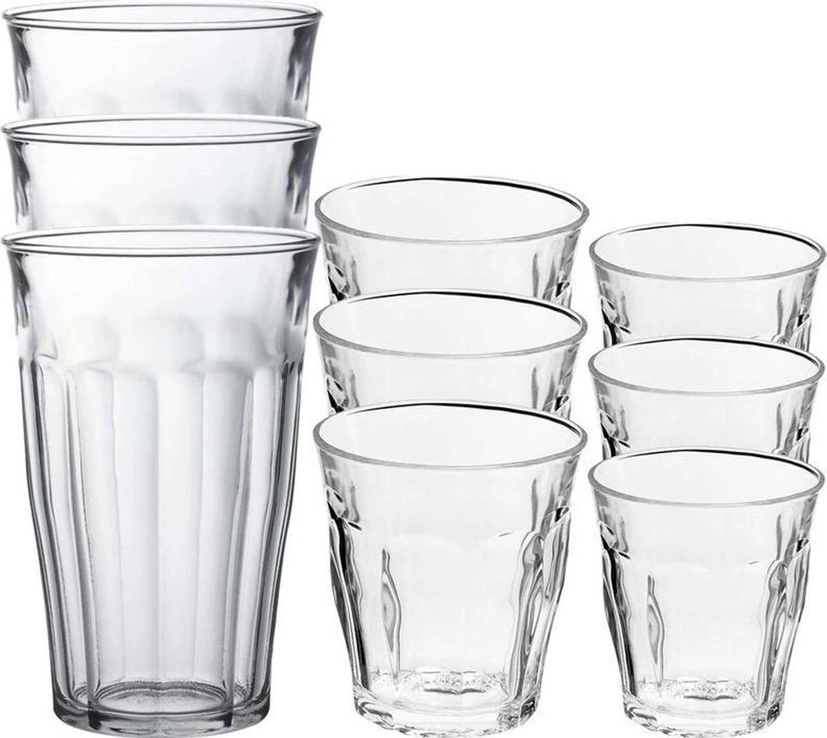 Duralex - Drinkglazen/waterglazen - 18x Stuks - Transparant - 200/310/500ml 3 Duralex - Drinkglazen/waterglazen - 18x Stuks - Transparant - 200/310/500ml