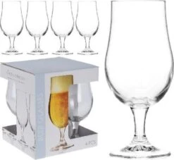 Merkloos Bierglas - 37cl - Set 4 Stuks -Beste Bestek Winkel 1200x1104 1