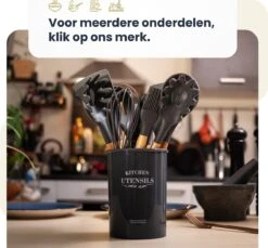 Hescom Siliconen Gesloten Opscheplepel Met Anti-aanbaklaag - Keukengerei Met Ergonomisch Design - Hittebestendige Serveerlepel - Vaatwasservriendelijk -Beste Bestek Winkel 1200x1111