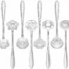 Fako Bijoux® - Bloemen Lepels Set - Theelepel / Koffielepel - 12cm - Zilver - 8 Stuks -Beste Bestek Winkel 1200x1113