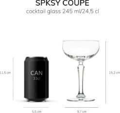 Libbey Champagneglas SPKSY Coupe - 245 Ml / 24,5 Cl - 6 Stuks - Vaatwasserbestendig - Hoge Kwaliteit - Vintage Design - Perfect Voor Een Cocktailfeest Aan Huis -Beste Bestek Winkel 1200x1138 1