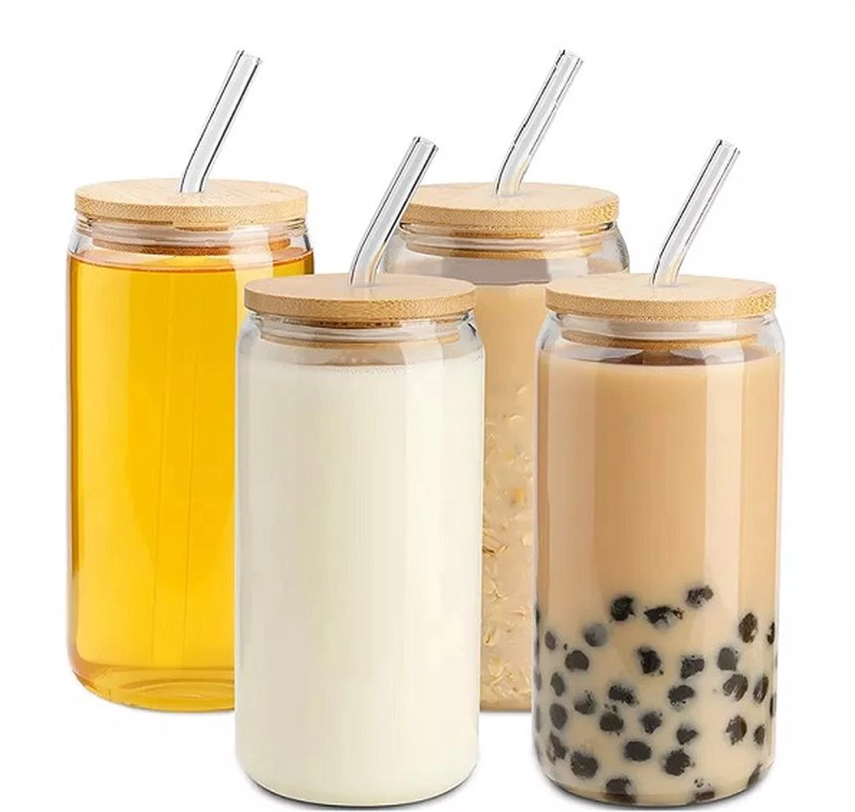 Bubble Tea Beker - Inclusief Stalen Bubble Tea Rietje - 0,5 L - Herbruikbaar - Boba 4 Bubble Tea Beker - Inclusief Stalen Bubble Tea Rietje - 0,5 L - Herbruikbaar - Boba - Afbeelding 2