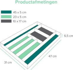 Coninx Bestekbak Bamboe 31CM Breed - Besteklade - Opbergbak - Duurzaam - Voor Laden Vanaf 47cm Diep -Beste Bestek Winkel 1200x1147 1