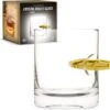 CKB Ltd - Take The Bullet Whiskey Glazen - Whisky Whiskeyglazen Tumbler Glas Drank Whiskeyglas Tumblerglas Whiskeyaccessoires Beker Wiskey Glass Bullets Tumblers Glasses Tumblerglazen Cup Luxe Proefglas Kogels Jack Daniels Goud