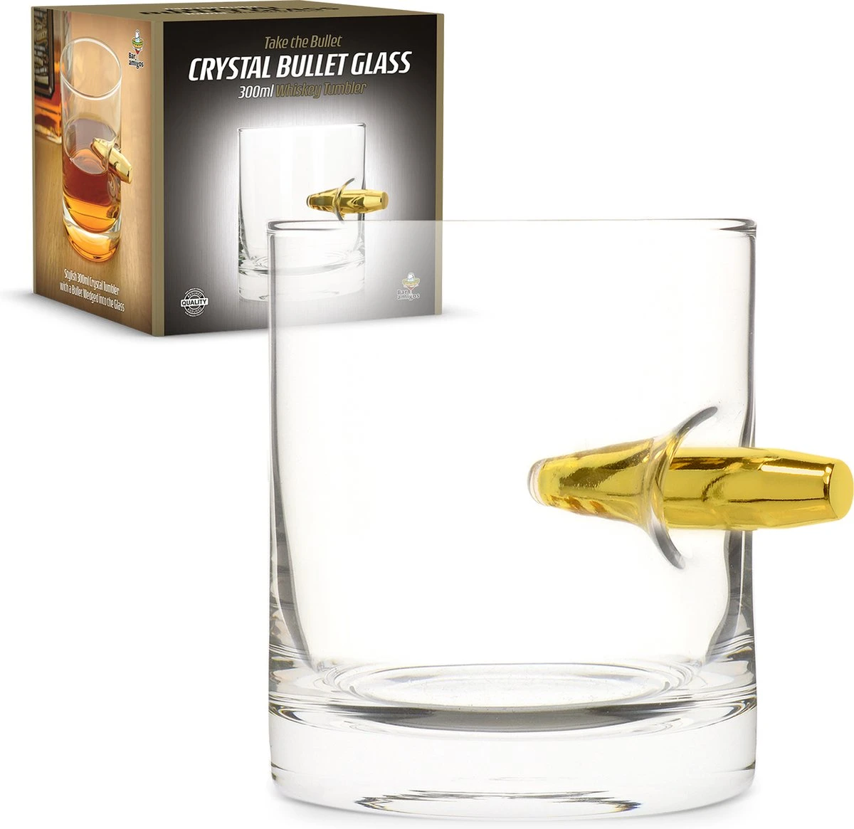 CKB Ltd - Take The Bullet Whiskey Glazen - Whisky Whiskeyglazen Tumbler Glas Drank Whiskeyglas Tumblerglas Whiskeyaccessoires Beker Wiskey Glass Bullets Tumblers Glasses Tumblerglazen Cup Luxe Proefglas Kogels Jack Daniels Goud 3 CKB Ltd - Take The Bullet Whiskey Glazen - Whisky Whiskeyglazen Tumbler Glas Drank Whiskeyglas Tumblerglas Whiskeyaccessoires Beker Wiskey Glass Bullets Tumblers Glasses Tumblerglazen Cup Luxe Proefglas Kogels Jack Daniels Goud