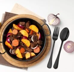 Strex Bestekset 6 Persoons - Zwart - 36-delig - Roestvrij Staal - Lepels, Messen, Vorken En Steakmessen - Hoogwaardige Kwaliteit 19 Strex Bestekset 6 Persoons - Zwart - 36-delig - Roestvrij Staal - Lepels, Messen, Vorken En Steakmessen - Hoogwaardige Kwaliteit -Beste Bestek Winkel 1200x1170