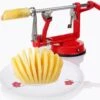 3-In-1 Appelmachine Rood - Appelboor, Appelschiller En Appelsnijder - Fruitsnijder - Groentesnijder - Klokhuis Verwijderaar - Fruitmachine - Keukenapparaat -Beste Bestek Winkel 1200x1171 1