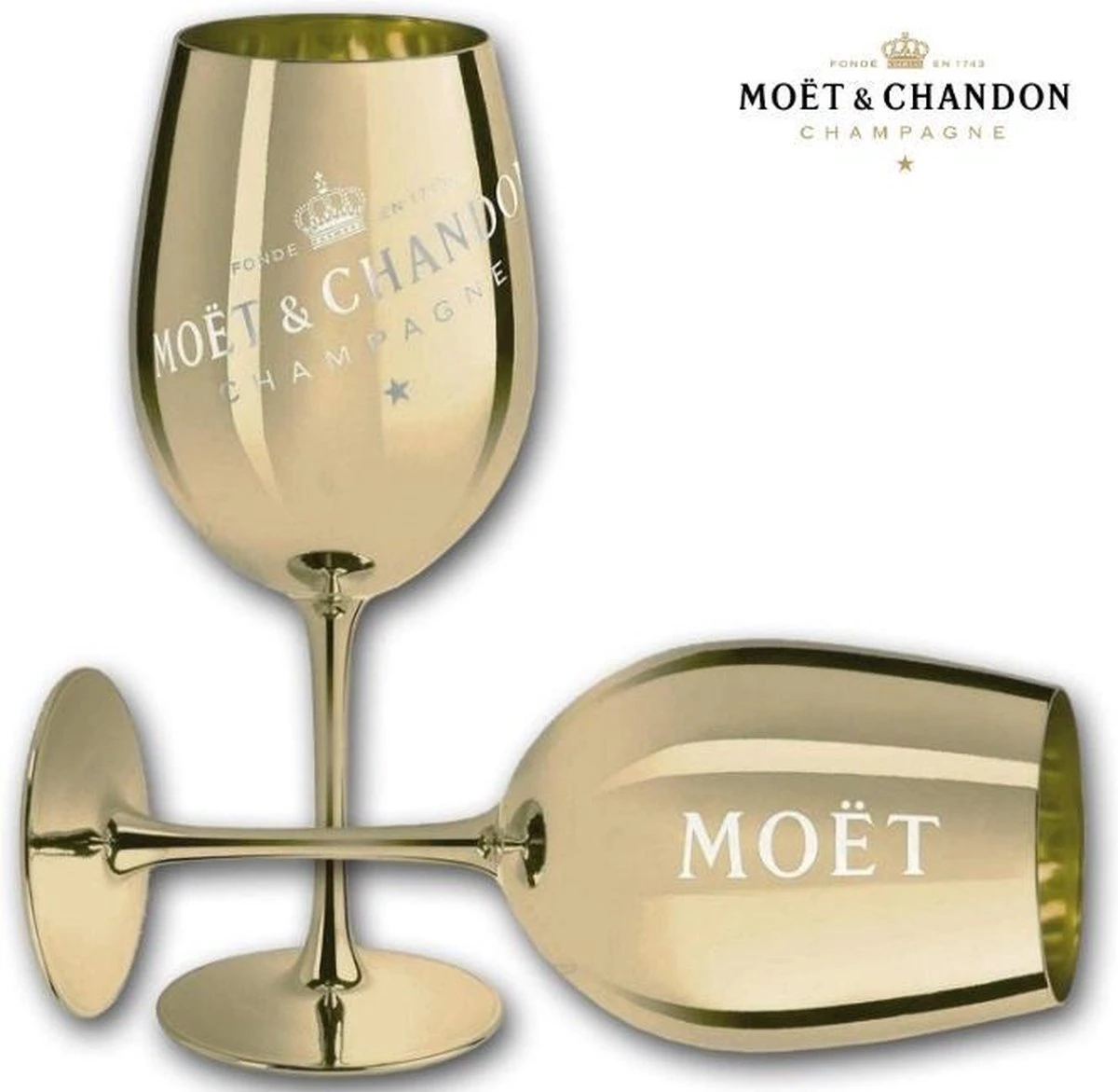 Moët & Chandon Champagneglas - Goud - 1 Stuk - Limited Edition 3 Moët & Chandon Champagneglas - Goud - 1 Stuk - Limited Edition