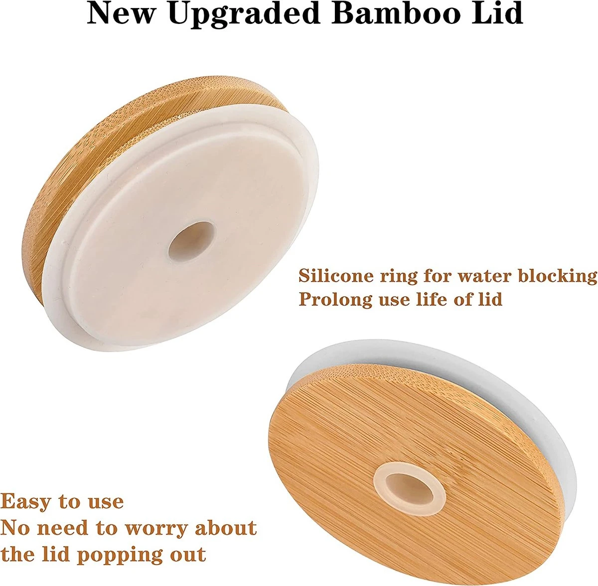 Drinkglazen Met Deksel – Zomer Drinkglazen – Glazen Met Rietje 4 Drinkglazen Met Deksel – Zomer Drinkglazen – Glazen Met Rietje - Afbeelding 2