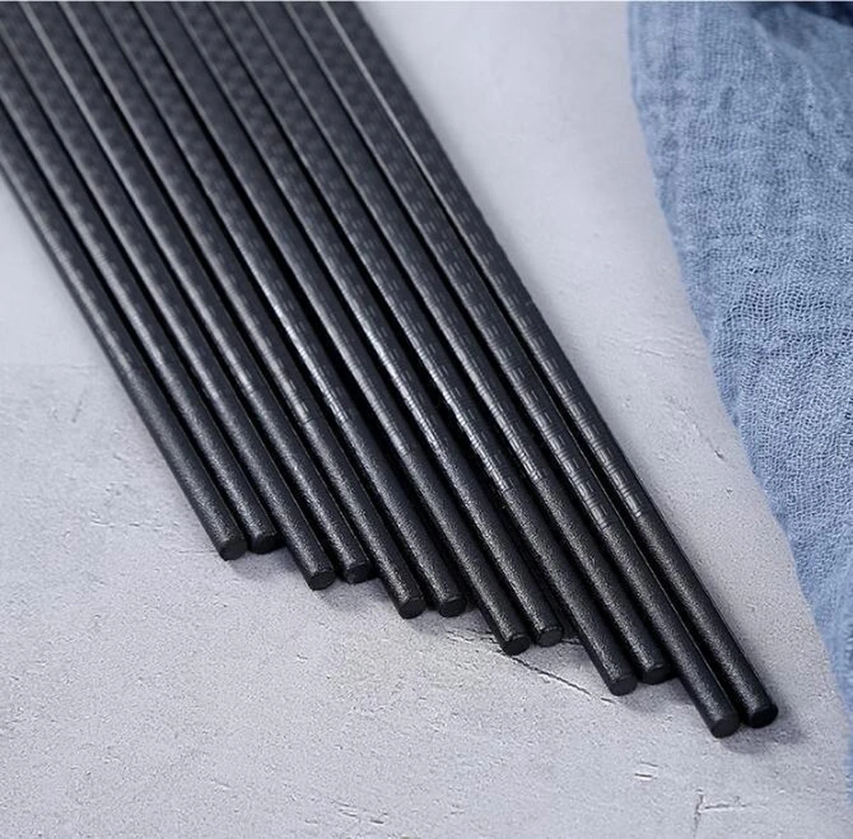 4 Setjes Luxe Zwarte Sushi Eetstokjes 4 4 Setjes Luxe Zwarte Sushi Eetstokjes - Afbeelding 3