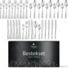 Perow 6 Persoons Bestekset – 36 Delig – 18/10 Edelstaal – Lepels, Messen, Vorken & Steakmessen – Vaatwasserbestendig – Zilver - Serviessets -Beste Bestek Winkel 1200x1181