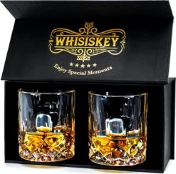 Whisiskey Klassieke Tumbler Whiskey Glazen - 2 Tumbler Glazen - Whiskey Glazen Set - Waterglazen - Drinkglazen - 345 Ml Glas - Peaky Blinders - Cadeau Voor Man & Vrouw