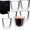 Dubbelwandige ESPRESSO Glazen Van Borosilicaat - Warme En Koude Dranken Kopjes - 70 ML - Set Van 6 2 Dubbelwandige ESPRESSO Glazen Van Borosilicaat - Warme En Koude Dranken Kopjes - 70 ML - Set Van 6 -Beste Bestek Winkel 1200x1189 4