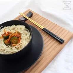 House Of Husk Chopsticks Set - Koreaanse Eetstokjes - Vaatwasserbestendig - RVS - 5 Paar - Duo Tone - Zwart Goud -Beste Bestek Winkel 1200x1196 4