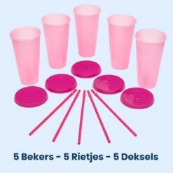 Herbruikbare Bekers Met Rietje En Deksel Van Plastic – Starbucks Design – Drinkbekers Met Rietje – Kleur Veranderende Beker – 5 Pack 19 Herbruikbare Bekers Met Rietje En Deksel Van Plastic – Starbucks Design – Drinkbekers Met Rietje – Kleur Veranderende Beker – 5 Pack -Beste Bestek Winkel 1200x1198 23