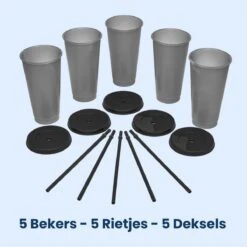 Herbruikbare Bekers Met Rietje En Deksel Van Plastic – Starbucks Design – Drinkbekers Met Rietje – Kleur Veranderende Beker -Beste Bestek Winkel 1200x1198 29