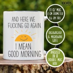 Goodmorning Mok - Mok Met Tekst - Grappige Mok - Verjaardag Cadeau - Cadeau Voor Man - Cadeau Voor Vrouw - Cadeau Voor Haar - Cadeau Voor Hem - Grappige Cadeau - Thee Glazen - Valentijn Cadeautjes - Koffiekopjes -Beste Bestek Winkel 1200x1200 1008