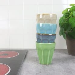 Orange85 Cappuccino Mokken - 4 Stuks - 250 Ml - Porselein - Hittebestendig - Keuken - Accessoires - Cappuccino Glazen - Cappuccino Kopjes - Latte Macchiato Glazen -Beste Bestek Winkel 1200x1200 1025