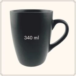 OTIX Koffiekopjes - Met Oor - Set Van 6 - Mat - Zwart - 340ml -Beste Bestek Winkel 1200x1200 1035