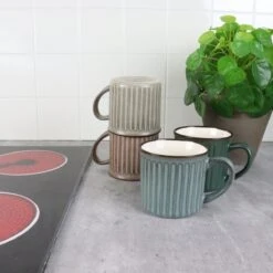 OTIX Koffiekopjes - Met Oor - Set Van 4 - Aardewerk - 250 Ml -Beste Bestek Winkel 1200x1200 1047