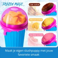 Frozen Magic Slushy Maker - Slush Puppy Maker - IJscrusher - Slush Puppy Beker - Slushy Puppy Maker - Slush Puppy Machine - Slush Maker - Slushy Cup - Tiktok - Bruin -Beste Bestek Winkel 1200x1200 1062