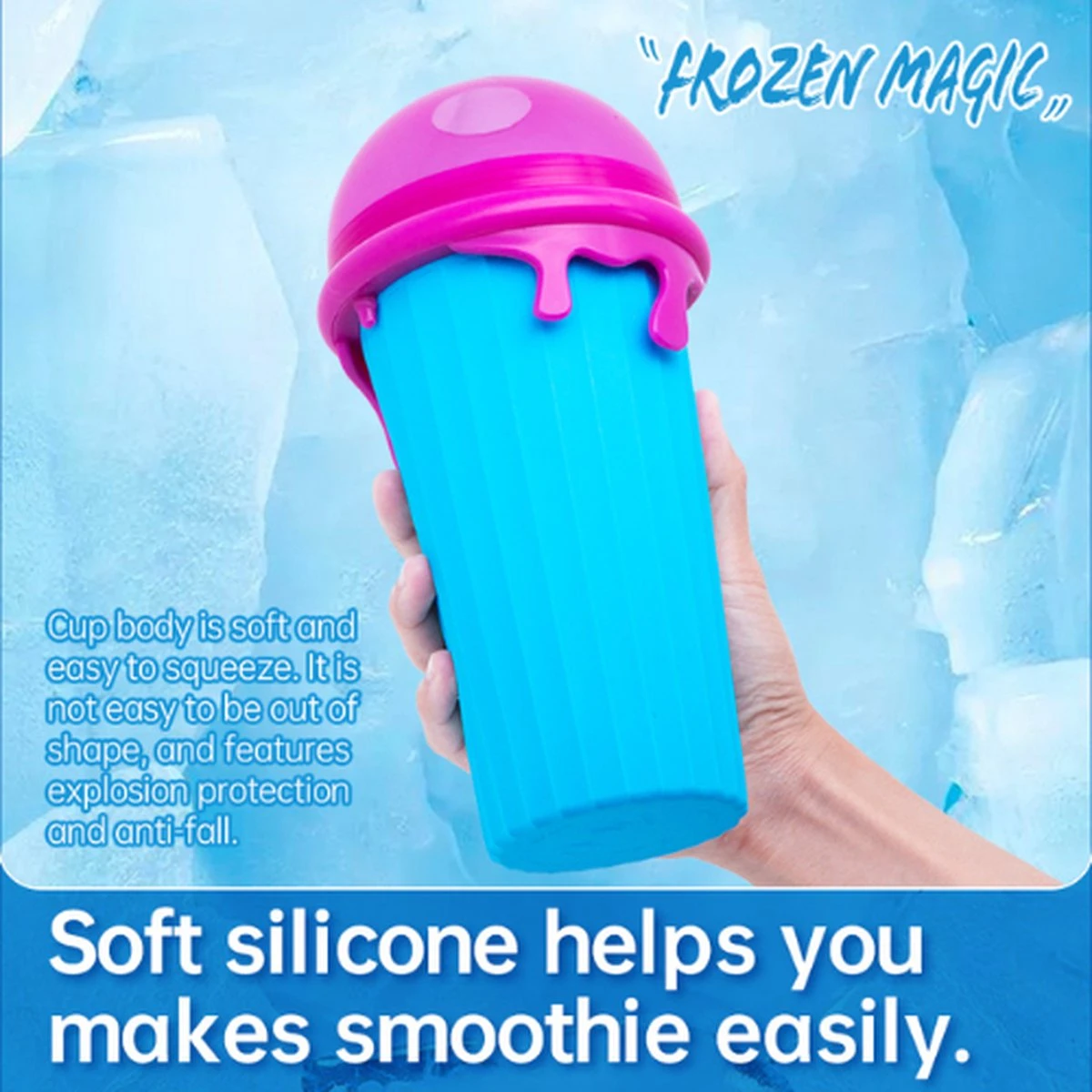 Frozen Magic Slushy Maker - Slush Puppy Maker - IJscrusher - Slush Puppy Beker - Slushy Puppy Maker - Slush Puppy Machine - Slush Maker - Slushy Cup - Tiktok - Blauw 7 Frozen Magic Slushy Maker - Slush Puppy Maker - IJscrusher - Slush Puppy Beker - Slushy Puppy Maker - Slush Puppy Machine - Slush Maker - Slushy Cup - Tiktok - Blauw - Afbeelding 5