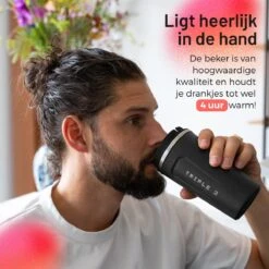 Triple J® Koffiebeker To Go - Thermosbeker - BPA & Lekvrij - 510ml - Zwart -Beste Bestek Winkel 1200x1200 1120