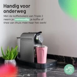 Triple J® Koffiebeker To Go - Thermosbeker - BPA & Lekvrij - 380ml - Roze -Beste Bestek Winkel 1200x1200 1141
